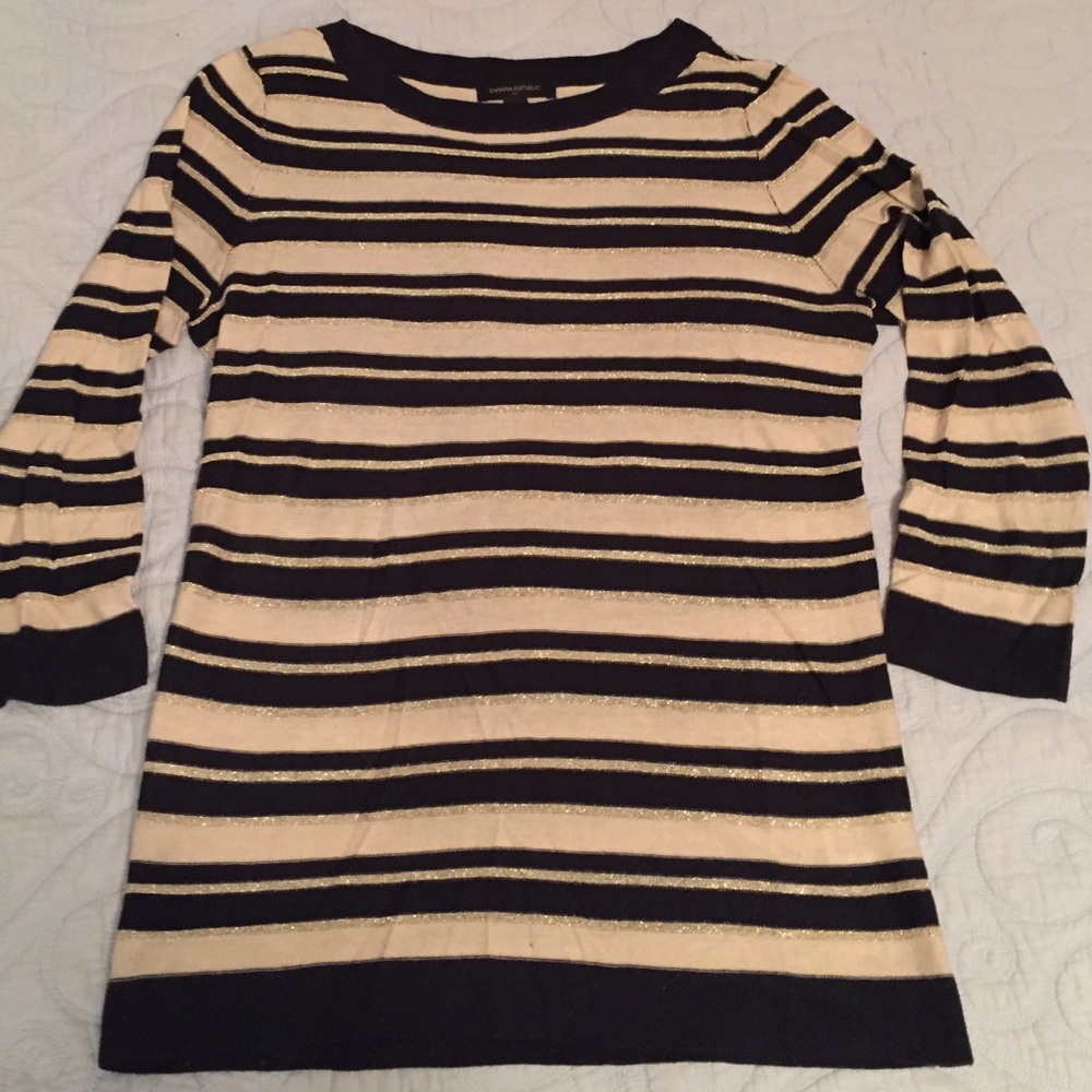 Sparkly Striped Banana Republic Sweater (M)